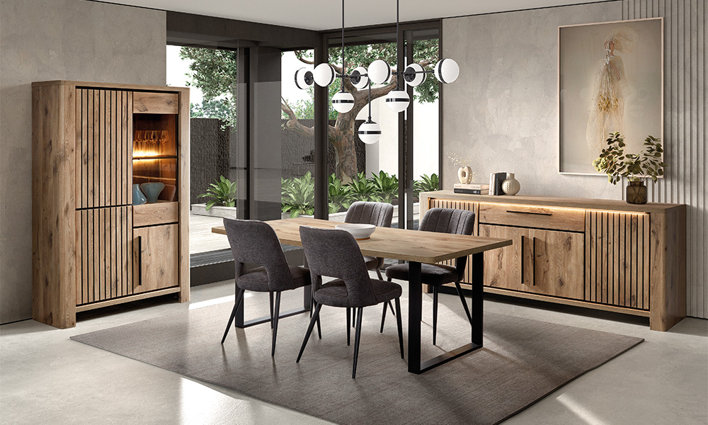 Enfilade 4 portes 1 tiroir