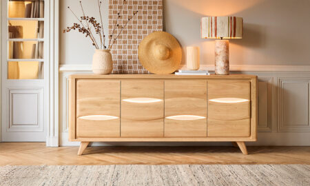 Enfilade 4 portes dessus céramique